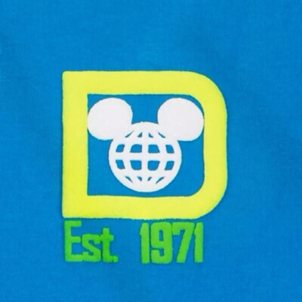 Disney Parks Walt Disney World Neon Blue Spirit Jersey, Adult Size Large, EUC. - Picture 2 of 3